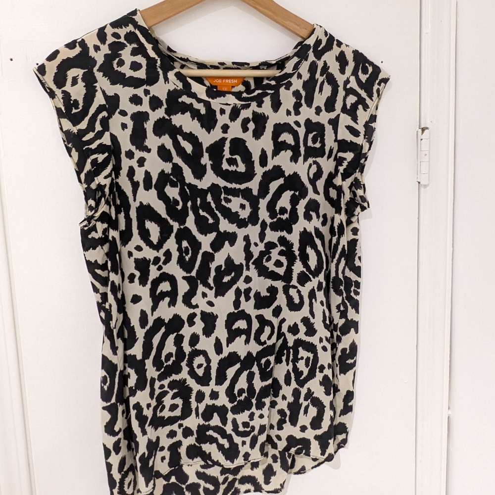 Animal print blouse from Joe Fresh (100% silk)